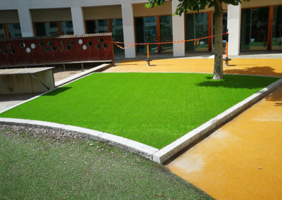 Konstgräs skolgård Manillaskolan