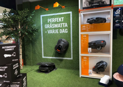 Husqvarnas popup store i Täby Centrum